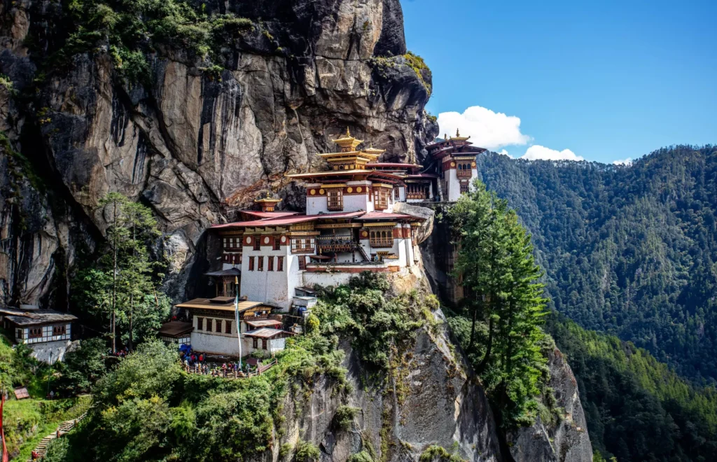 Paro Taktsang on a cliff