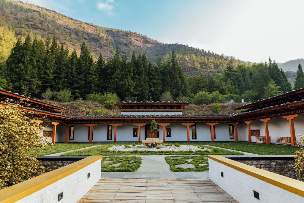 Bhutan Spirit Sanctuary courtyard